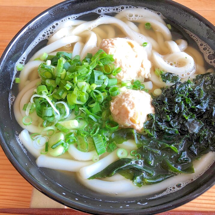 お昼ご飯に☆簡単つくねのうどん